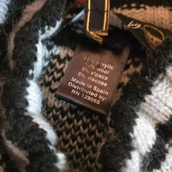 Desigual Black Sweater Dress - Size Large - Picture 5 of 8